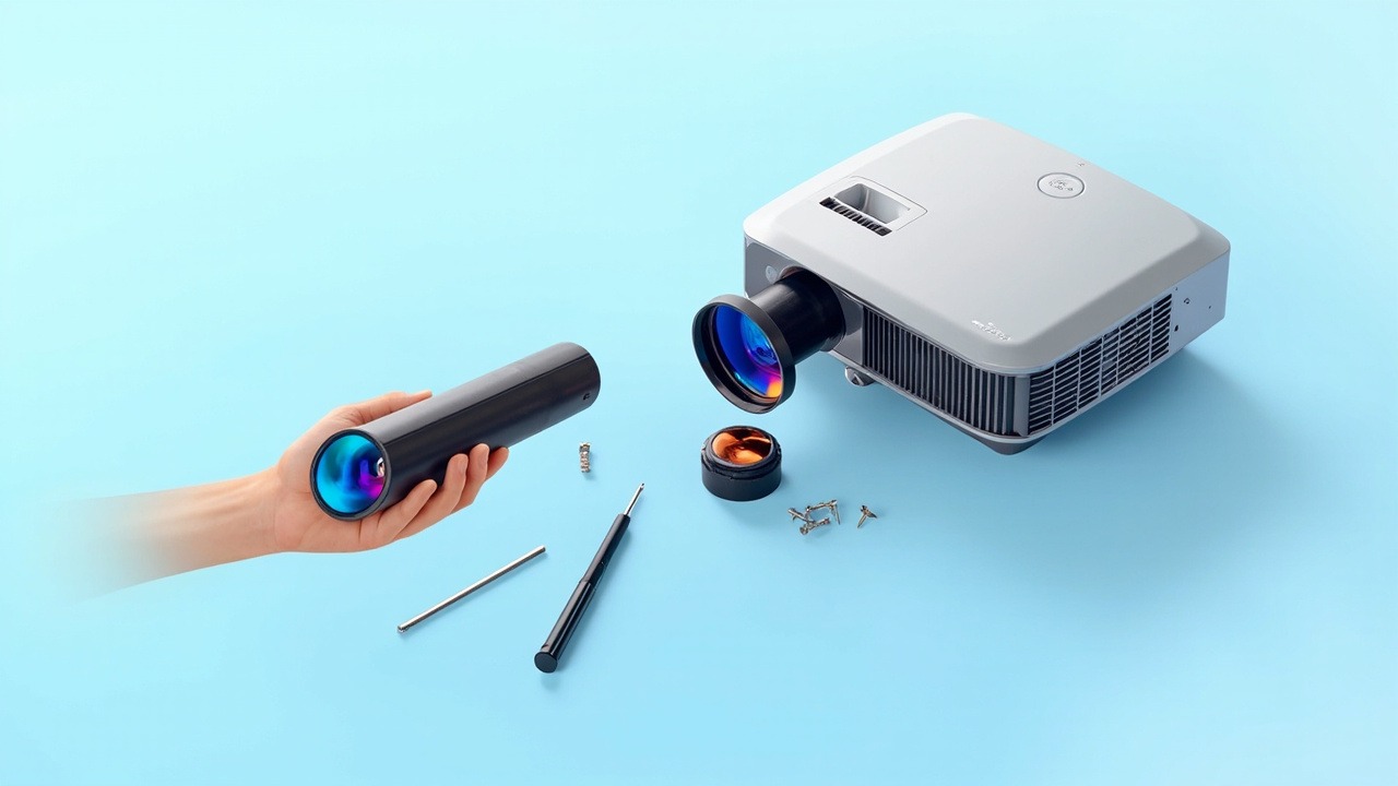 佐西卡 LC01B(<10K Lumens)投影机镜头适用机型:蓝胜卡顿 D130K 兼容原厂