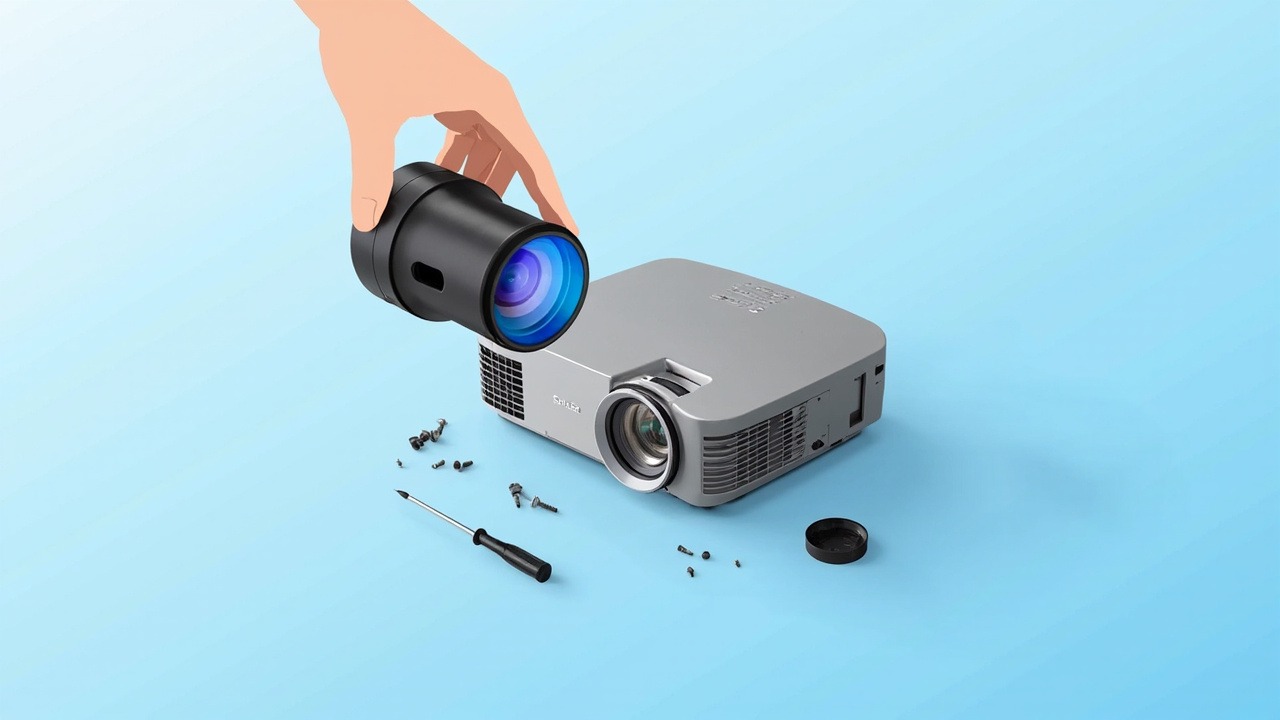 佐西卡 WE29C 投影机镜头适用机型:夏普 XP-P601Q-W 夏普 XP-P721Q-B 兼容原厂