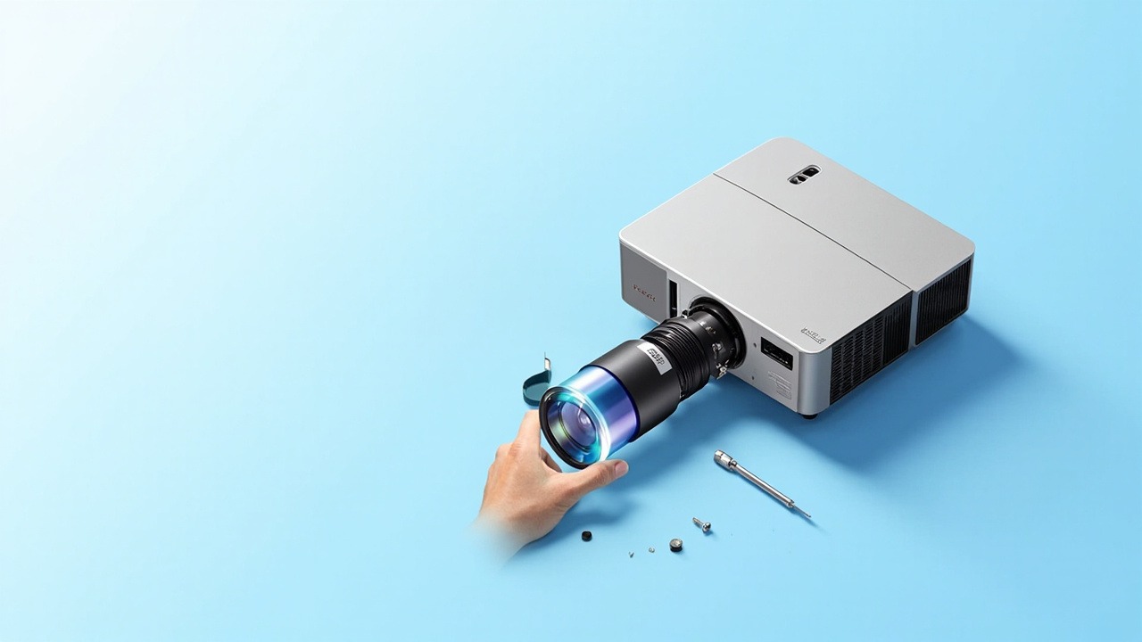 佐西卡 WE253(<10K Lumens)投影机镜头适用机型:云果 F67A 兼容原厂