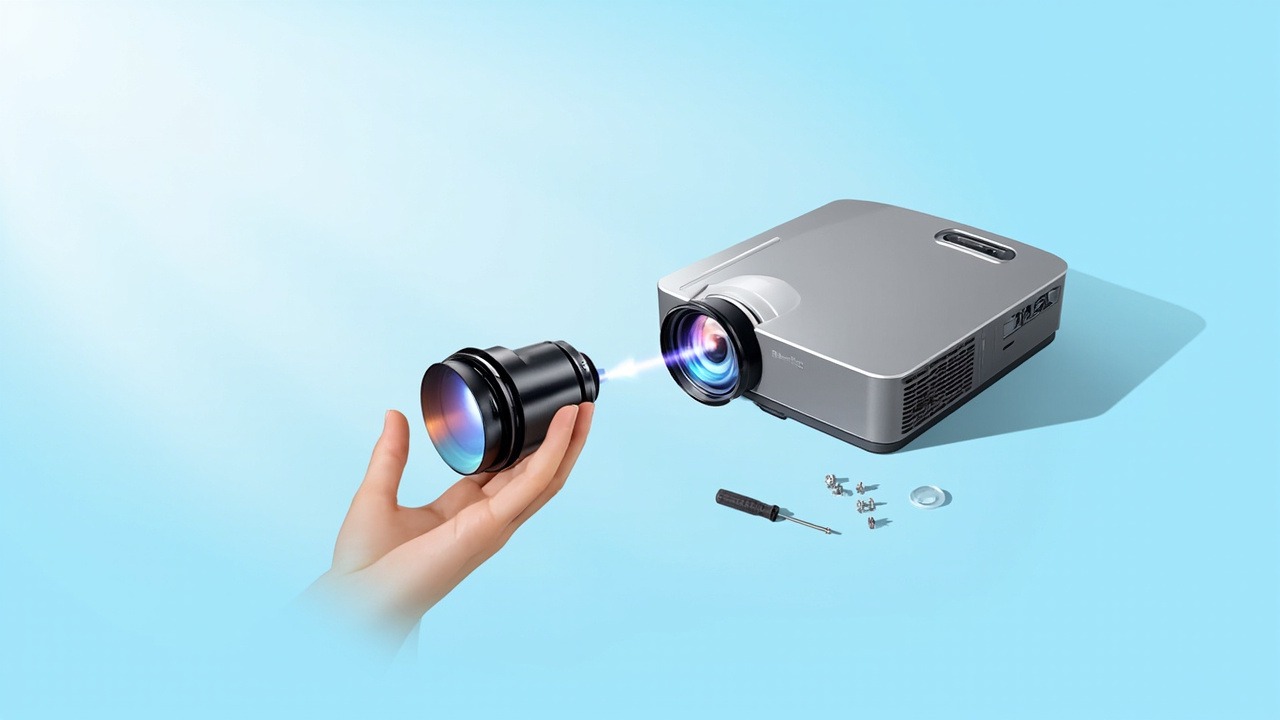 佐西卡 WB033 投影机镜头适用机型:科视 LWU1260-DPS 科视 LWU860-DPS 科视 LWU1160-DPS 科视 LWU1460-DPS 兼容原厂