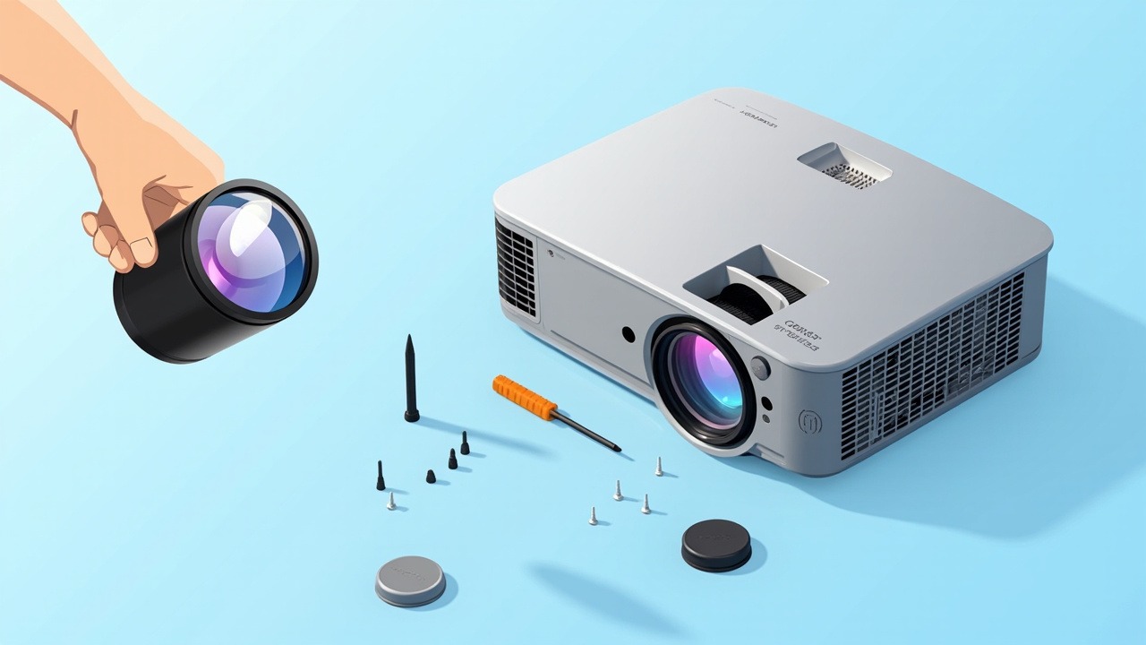 佐西卡 WK014(<18K Lumens)投影机镜头适用机型:科影达 C-WU1200L 科影达 C-WU1500L 兼容原厂