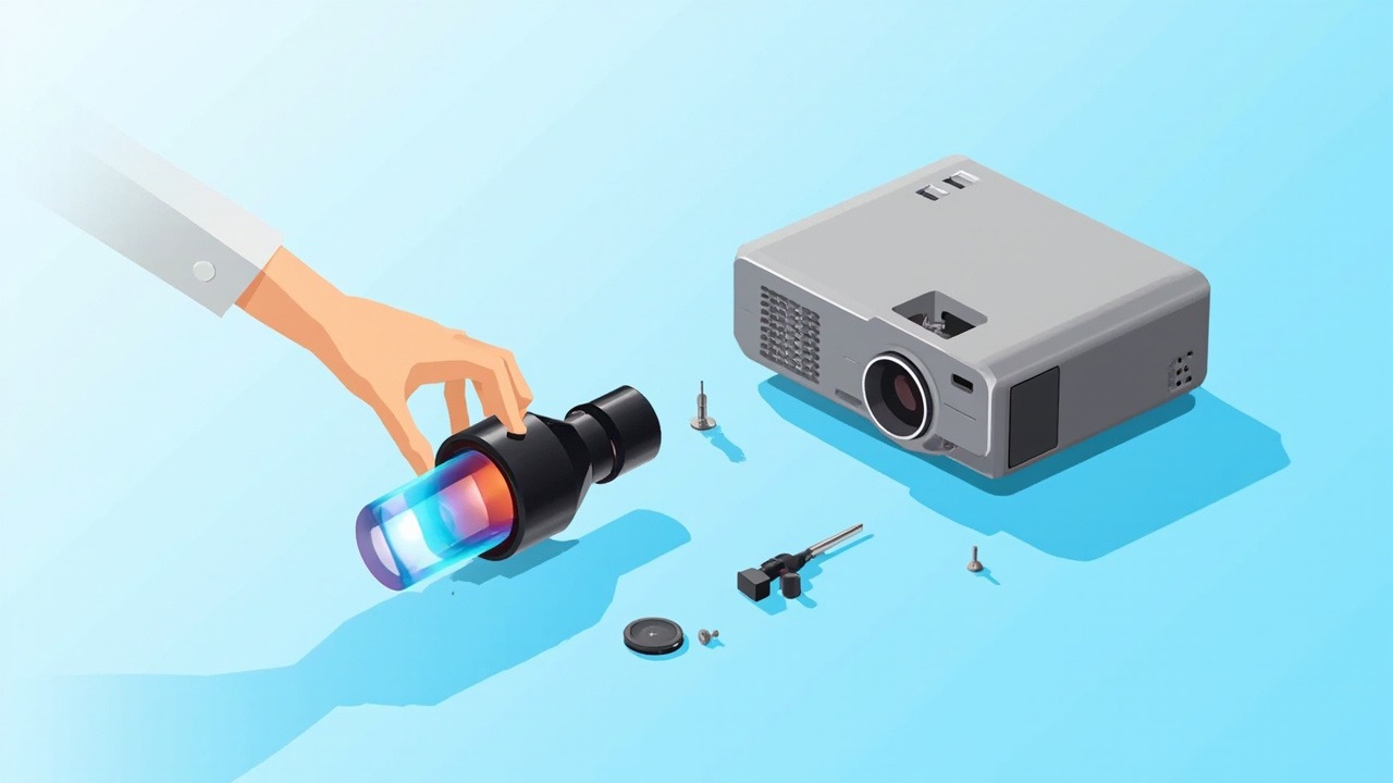 佐西卡 WK01A 投影机镜头适用机型:夏普 XP-P601Q-W 夏普 XP-P721Q-B 兼容原厂