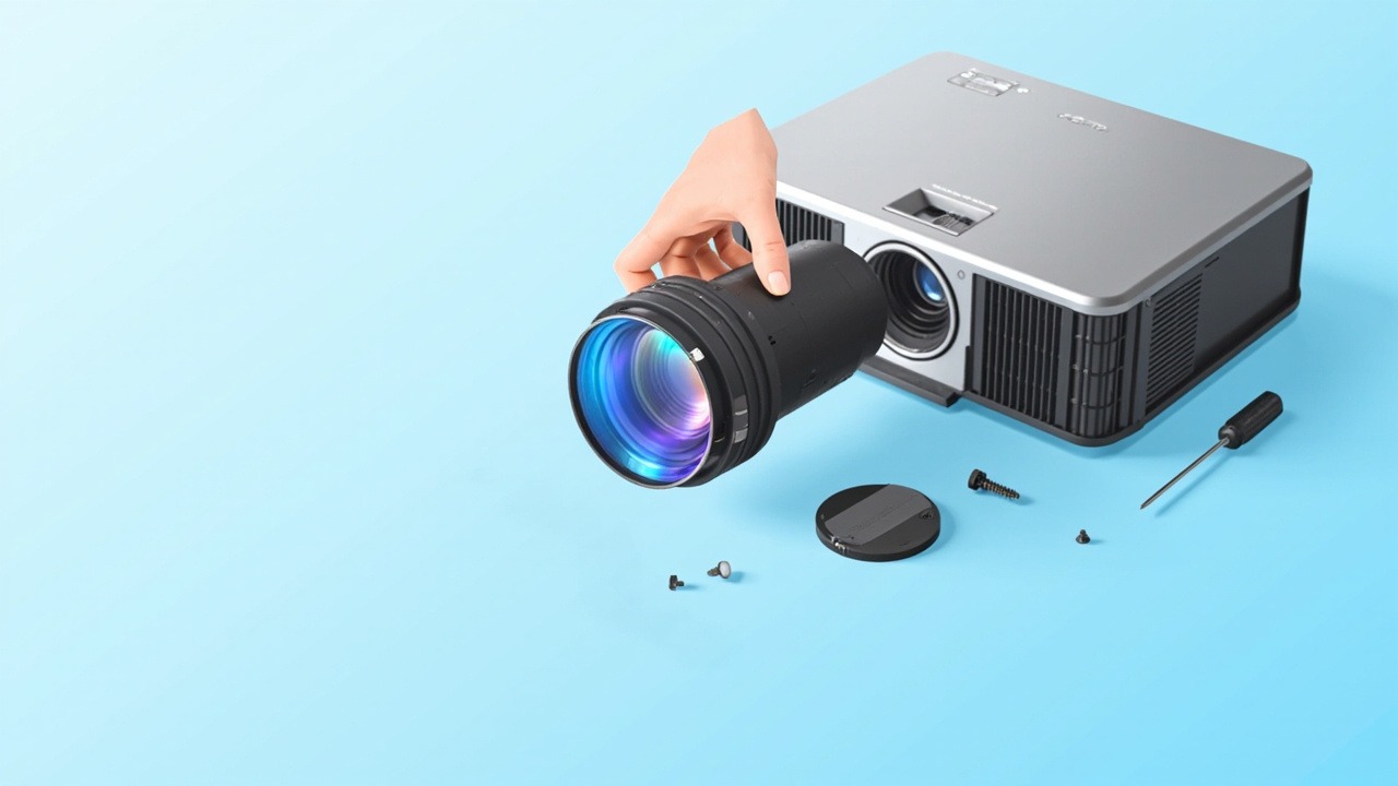 Objectif de projecteur WE217 0,52–0,64:1 compatible Eiki EK-308U 309W et 2 projecteurs d'ingénierie