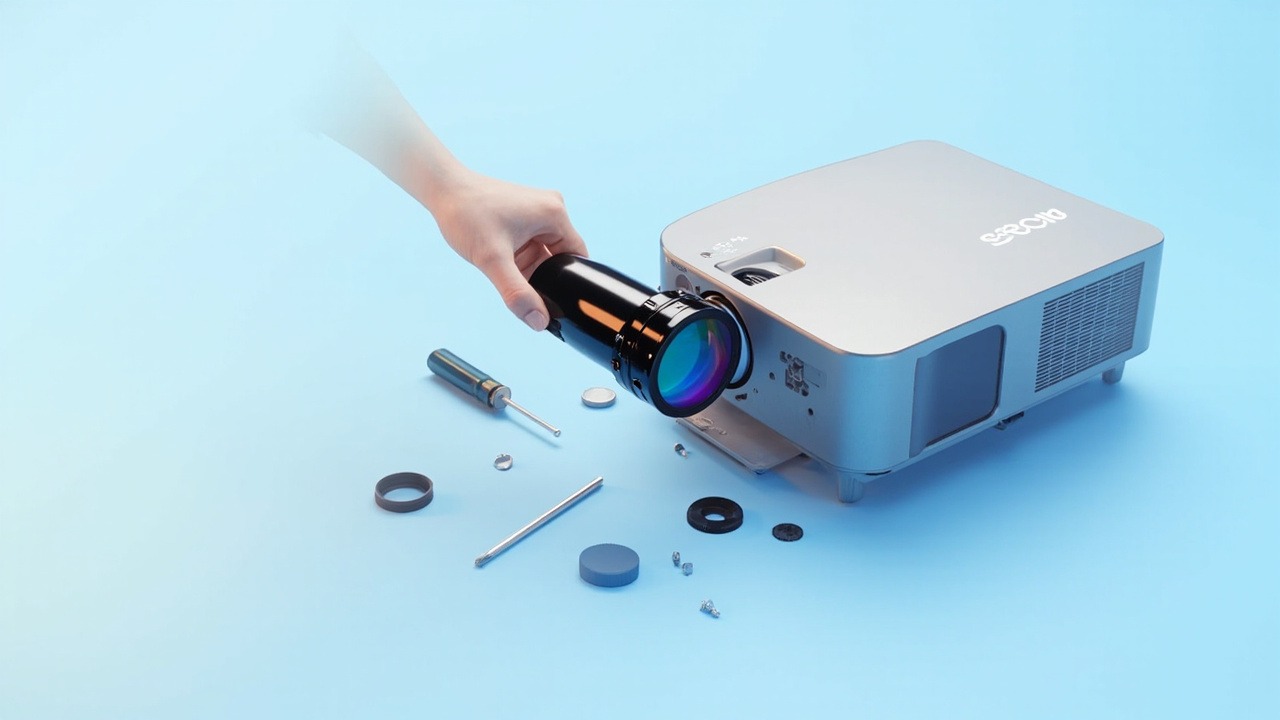 WF202 Projektorobjektiv 0,5:1 kompatibel mit Optoma ZU506T EL500U und 2 weiteren