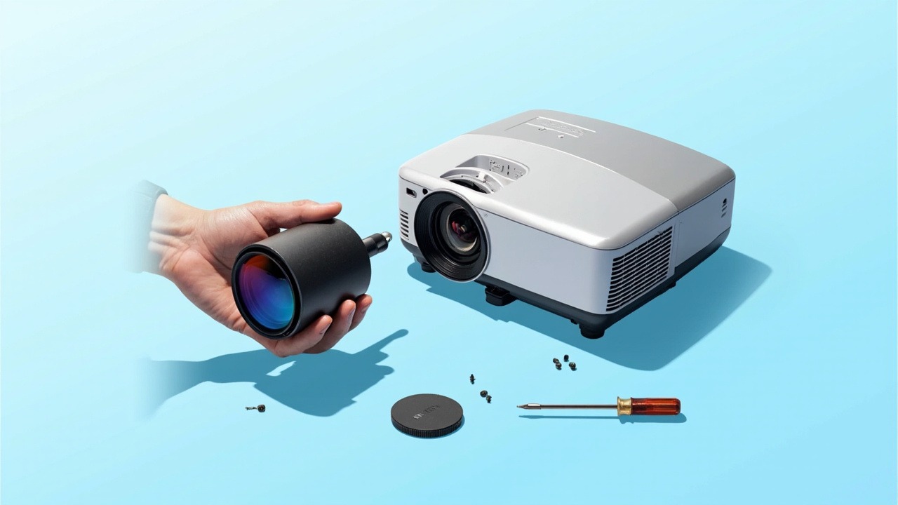 Lente de proyector SC271 1.26–1.95:1 para P80, P100 y P120 de Hisense