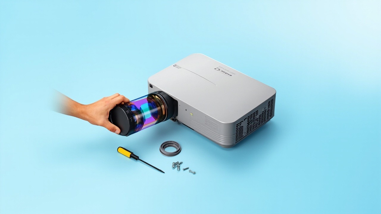 Lente para proyector FU7100-2 4.83–8.2:1 para 3 modelos ViewLe: SML-L1300U, L1700U y LD1500U
