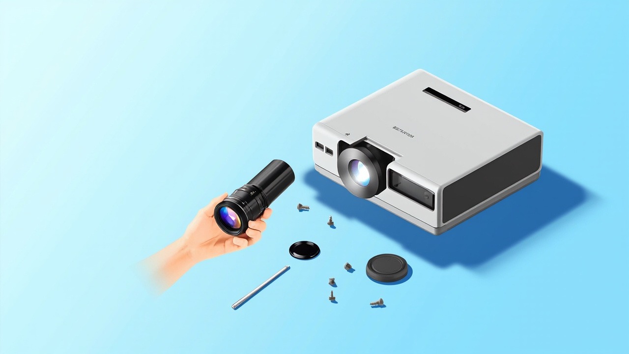Lente para projetor WB410 0.74–0.77:1 para 3 projetores de engenharia SML-L1300U, L1700U e LD1500U