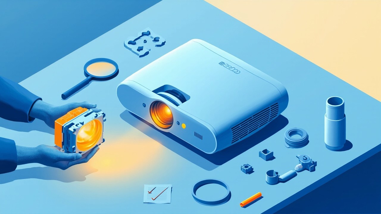 مصباح بروجيكتور Christie 03-000648-01P، الطرازات المتوافقة: VIVID LX20، بديل أصلي