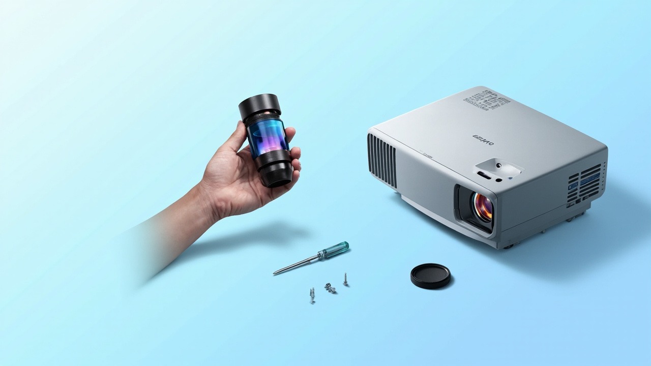 Lente para proyector WD48C 0.35:1 compatible con 4 proyectores de ingeniería Zhongke MU10